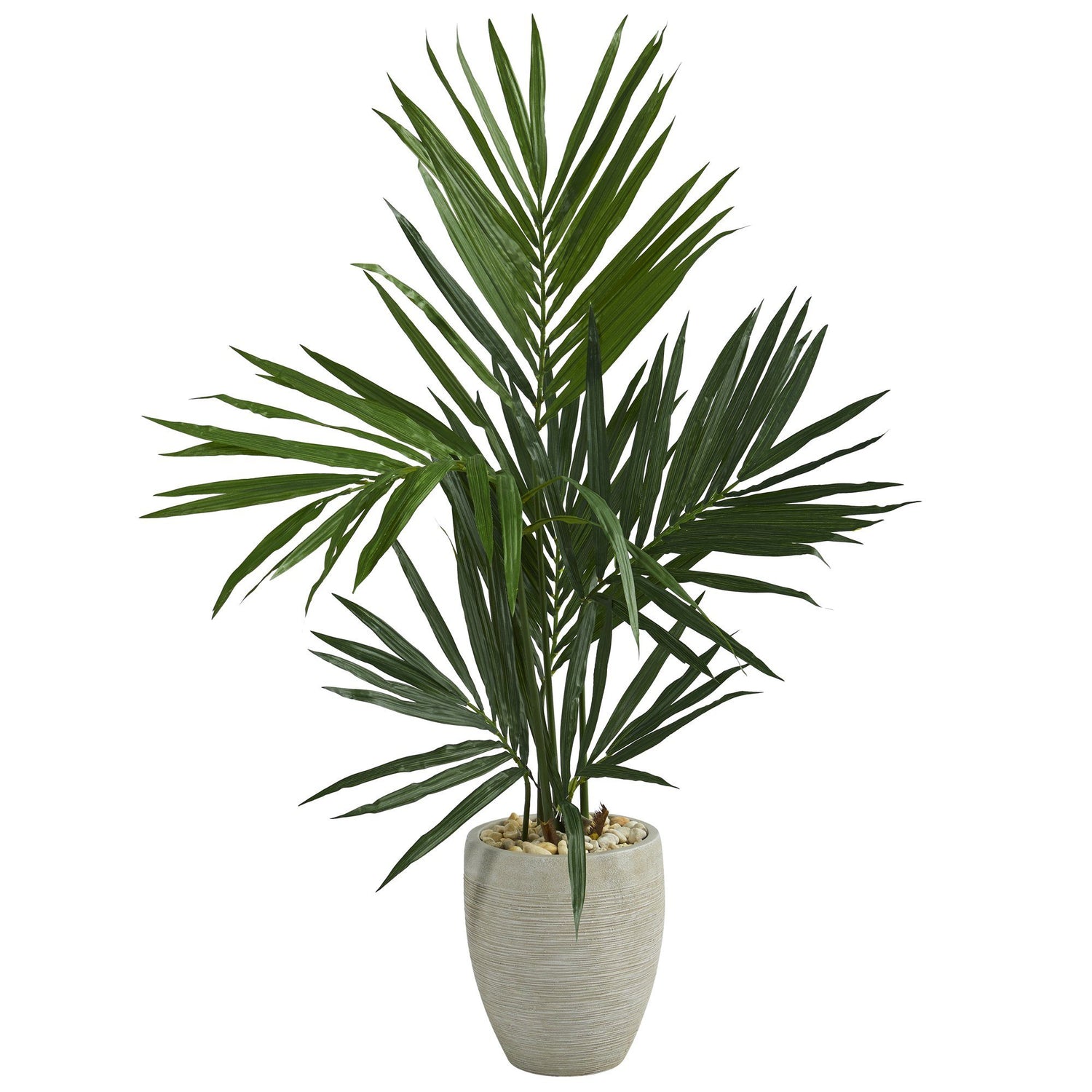 50” Kentia Artificial Palm Tree in Sand Colored Planter