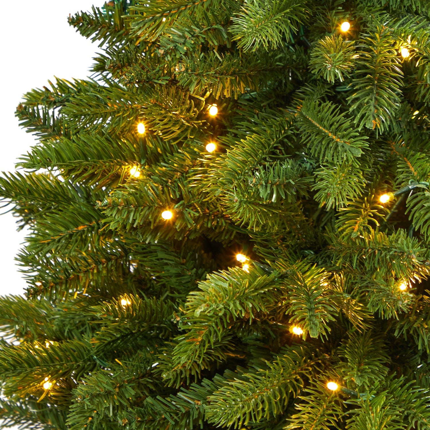 50” Sierra Spruce “Natural Look” Artificial Christmas Tree with 150 Clear LED Lights in White Planter