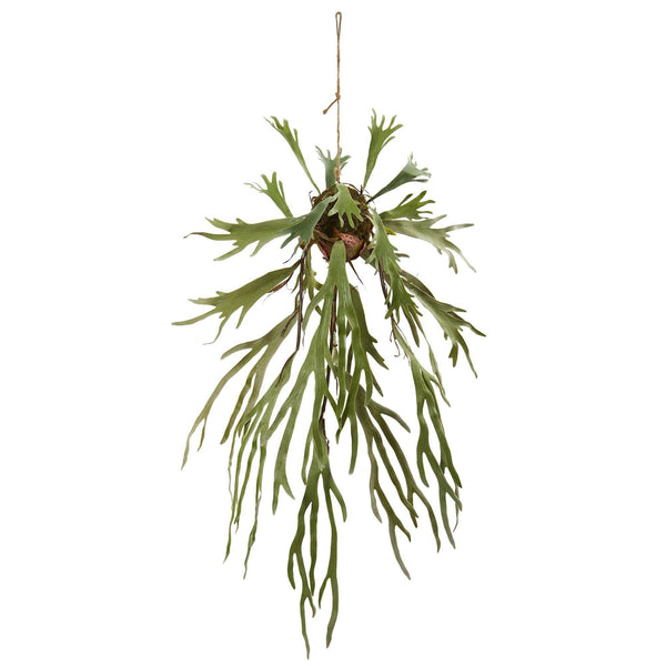 50” Staghorn Artificial Hanging Plant