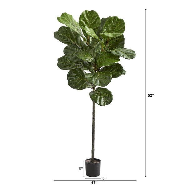 52” Fiddle Leaf Artificial Tree