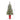 52” Frosted Swiss Pine Artificial Christmas Tree with 100 Clear LED Lights and Berries in Red Tower Planter
