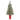 52” Frosted Swiss Pine Artificial Christmas Tree with 100 Clear LED Lights and Berries in Red Tower Planter