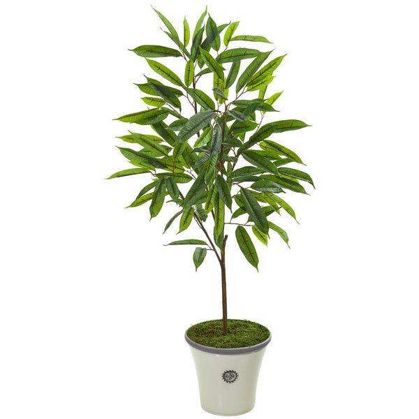 53” Ficus Artificial Plant in Decorative Planter