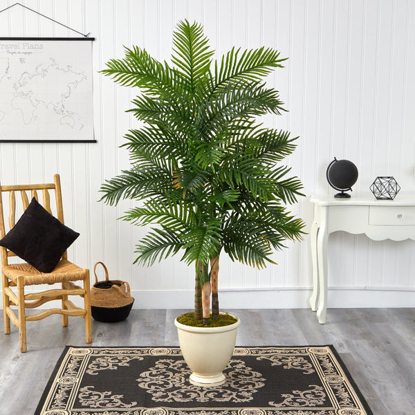 5.5’ Areca Palm Artificial Tree in Decorative Urn
