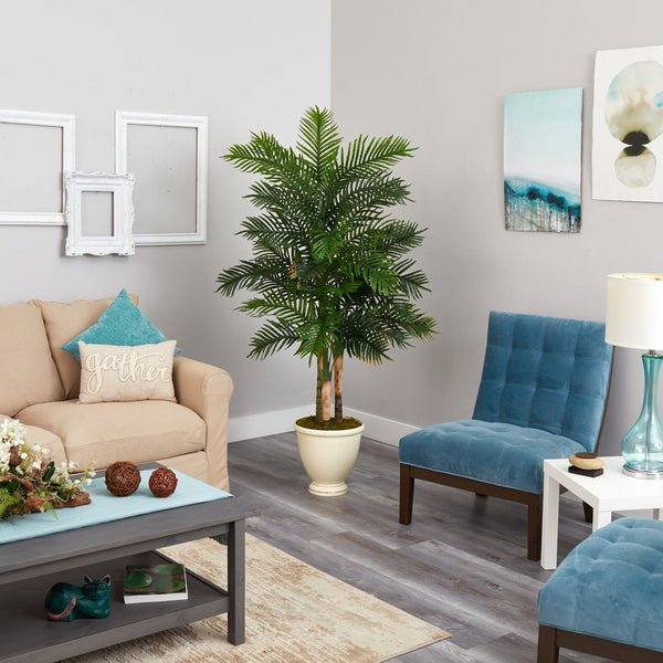 5.5’ Areca Palm Artificial Tree in Decorative Urn