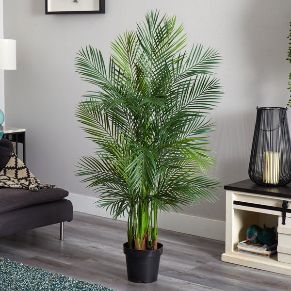 5.5’ Areca Palm Artificial Tree Lush Green