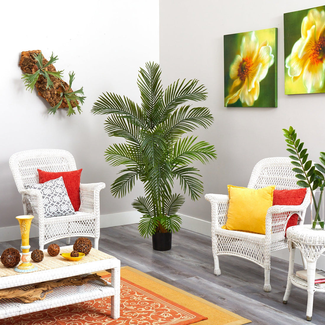 areca palm interior design Nearly Natural 5.5 ft. Artificial Areca Palm Tree
