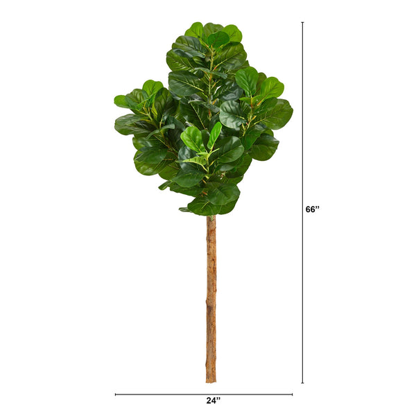 5.5’ Artificial Fiddle Leaf Tree (No Pot)