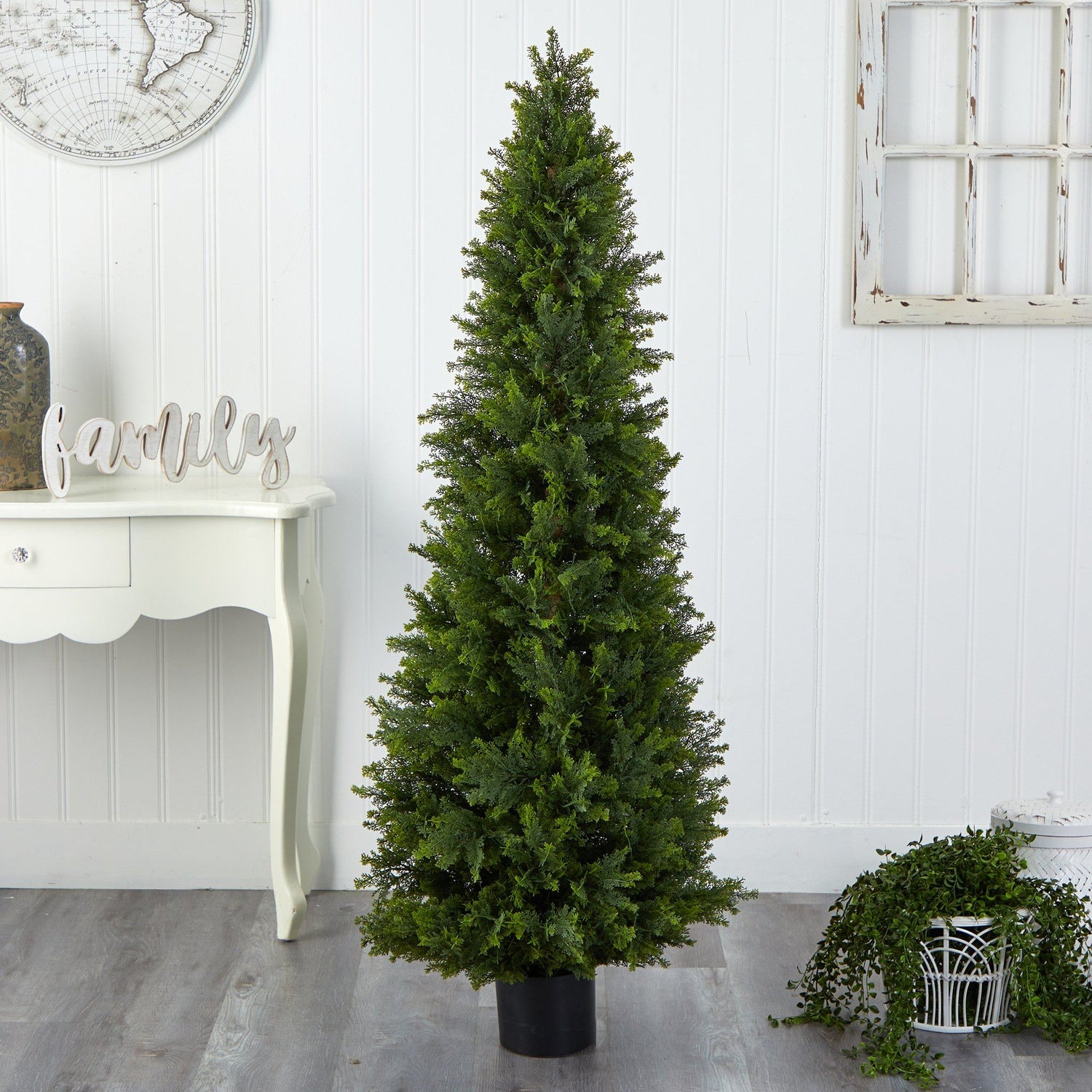5.5’ Cypress Cone Topiary Artificial Tree UV Resistant (Indoor/Outdoor)