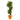 5.5’ Dracaena Plant in Orange Square Planter (Real Touch)