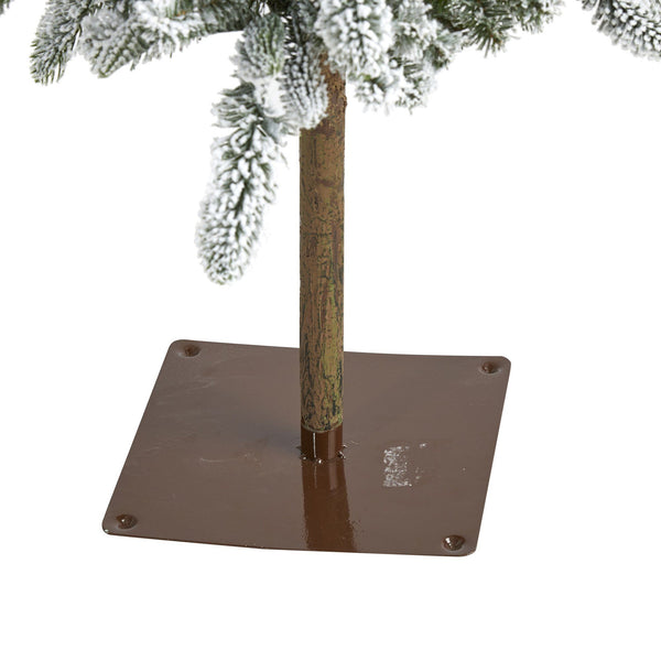 5.5’ Flocked Washington Alpine Artificial Christmas Tree