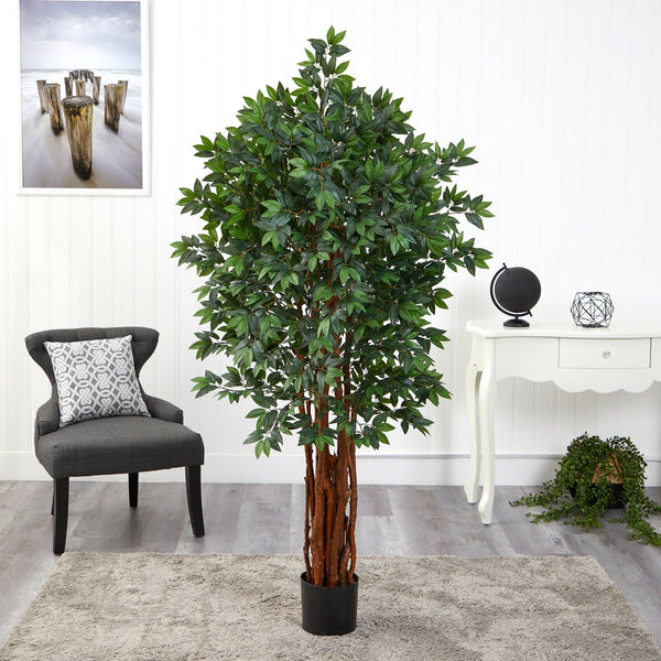 5.5’ Lychee Artificial Tree with Natural Trunk