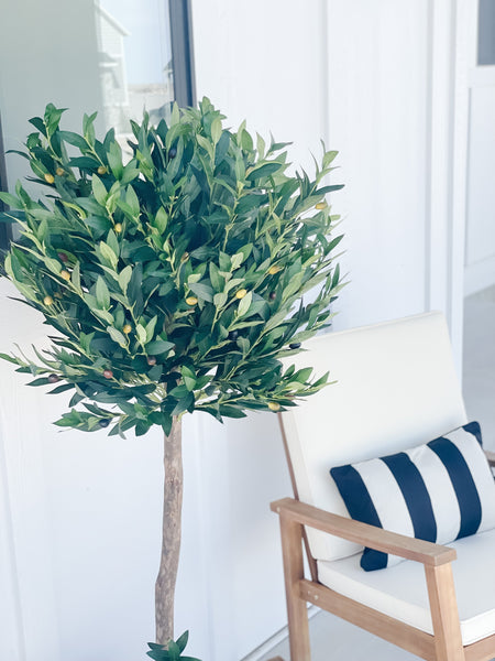5.5’ Olive Topiary Artificial Tree UV Resistant (Indoor/Outdoor)