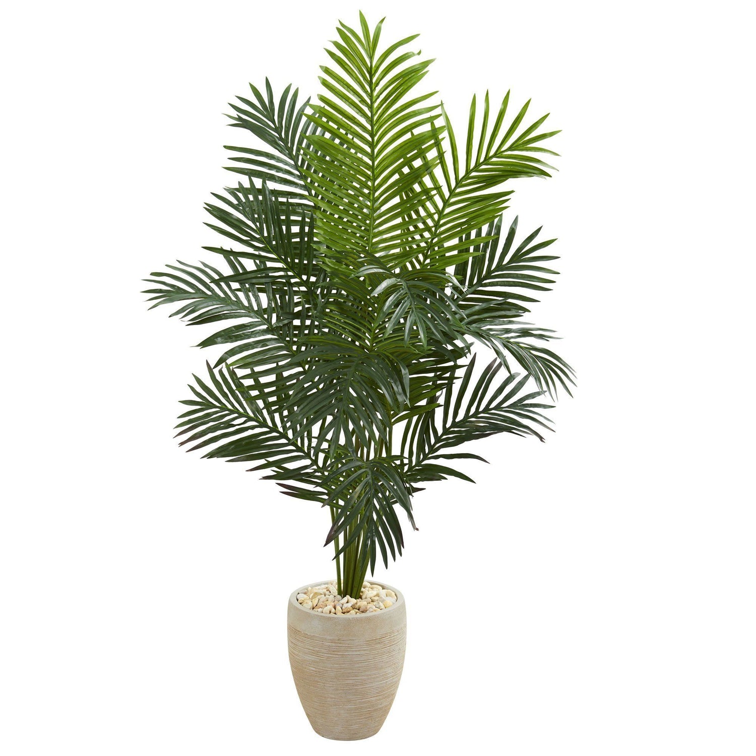 5.5’ Paradise Artificial Palm Tree in Sand Colored Planter