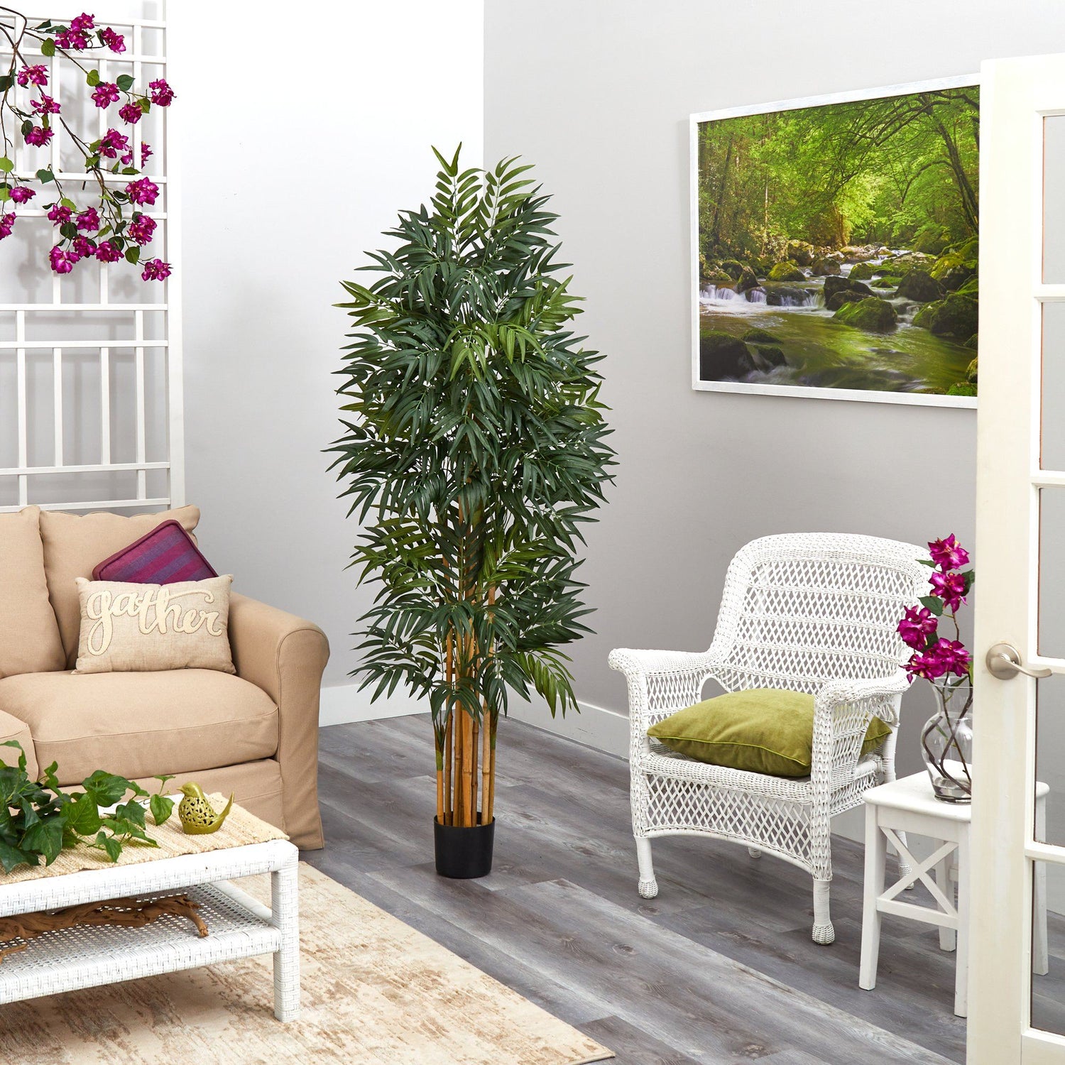 5.5’ Phoenix Artificial Palm tree with Natural Trunk