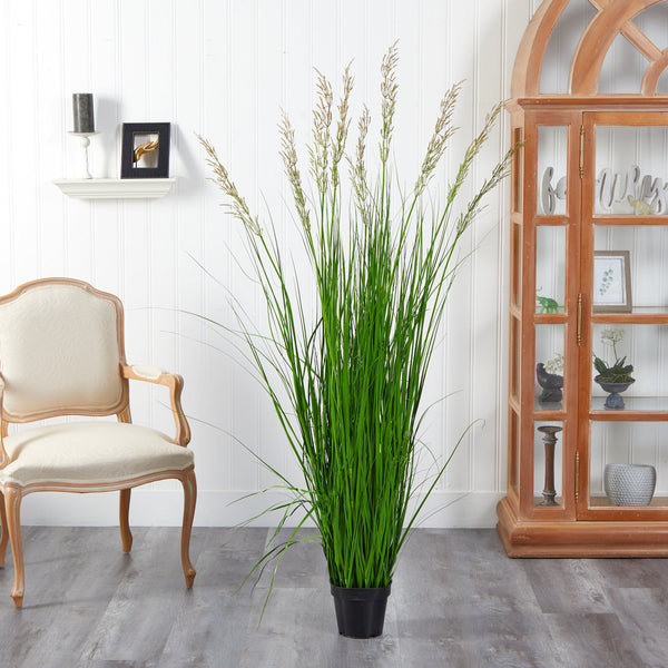 5.5’ Artificial Plum Grass Plant