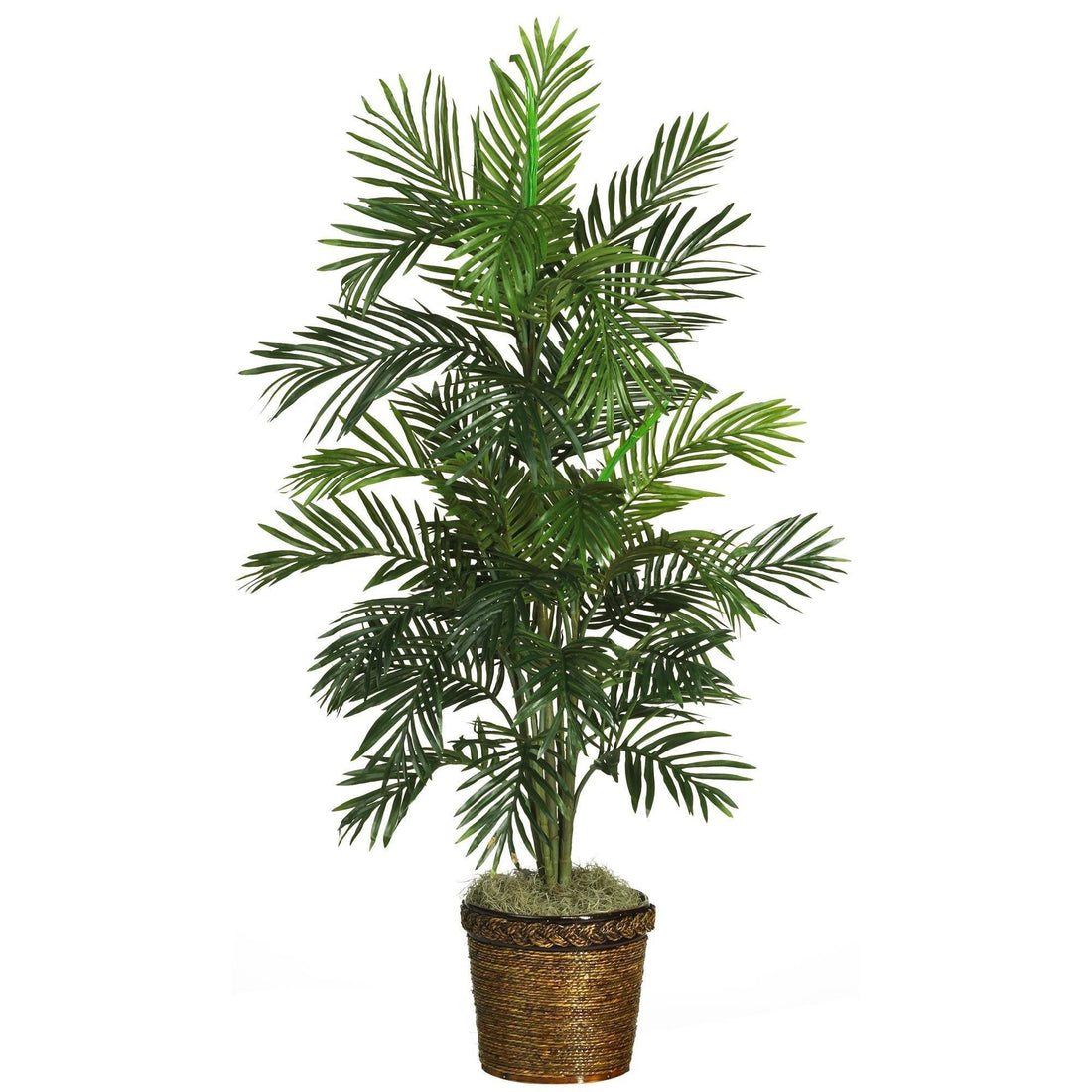 nearly natural silk areca palm tree 56" Areca Palm Silk Tree with Wicker Basket
