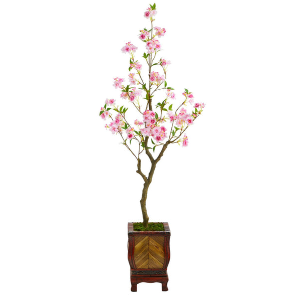 56” Cherry Blossom Artificial Tree in Decorative Planter