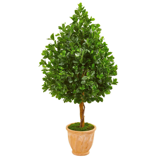 58” Evergreen Artificial Tree in Terra Cotta Planter