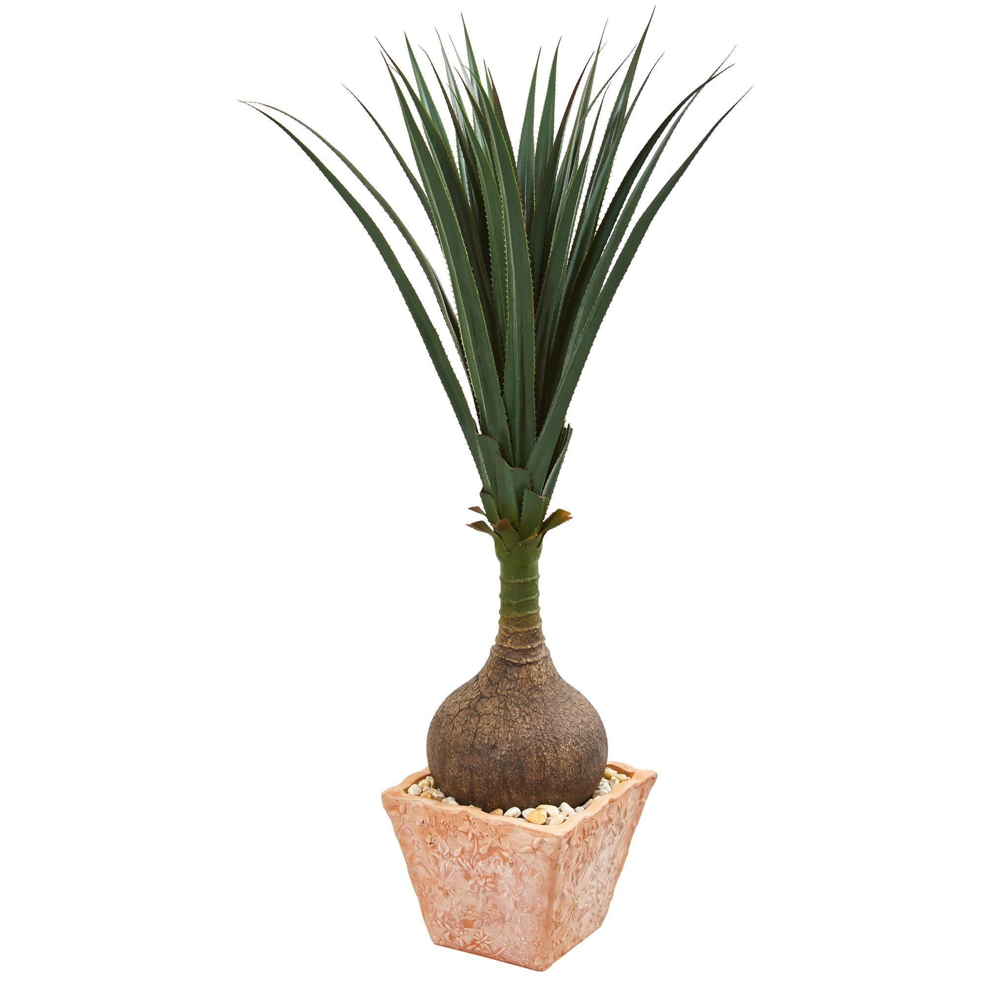 58” Yucca Artificial Plant in Terra Cotta Planter | Nearly Natural