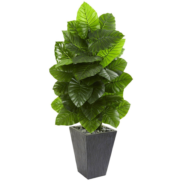 59” Taro Artificial Plant in Slate Finished Planter