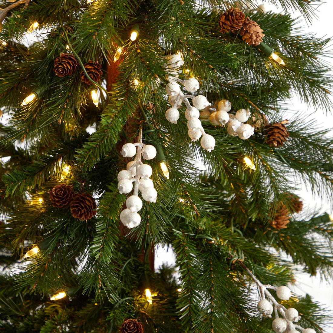 Alpine Coach Tree Alpine Tree With Pine Cones Berries Amazon.com: Hatisan 115Pcs