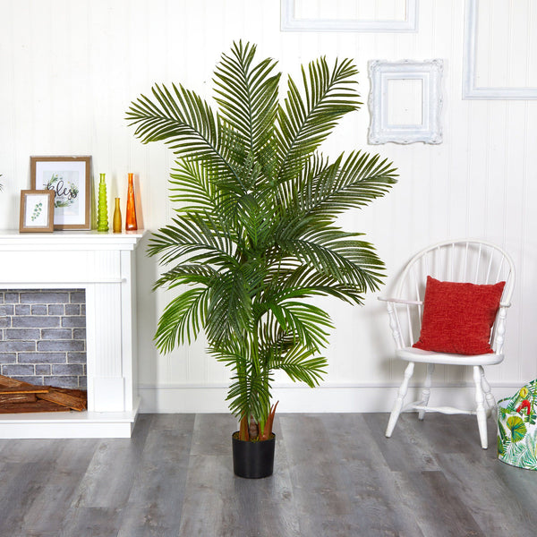 6 artificial potted areca palm tree 6' Areca Palm Artificial Tree