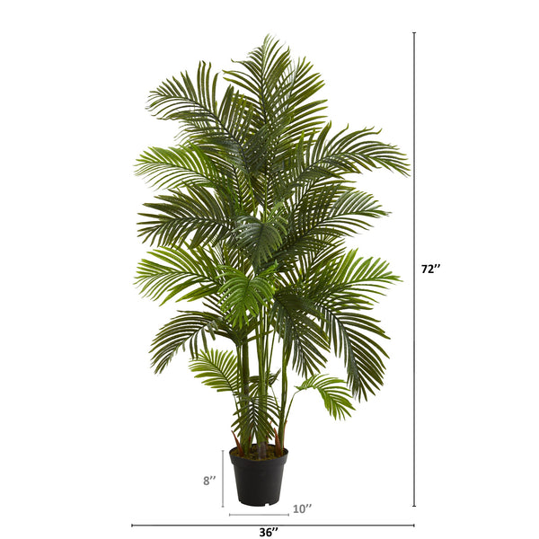 6' Artificial Areca Palm Tree