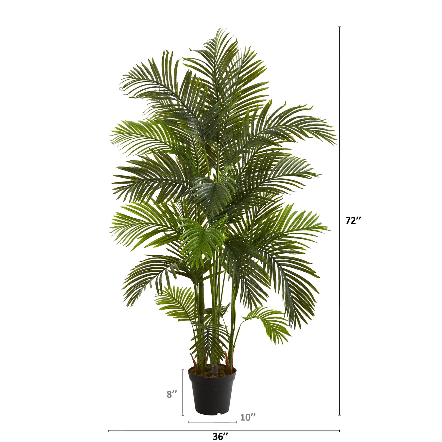 6' Artificial Areca Palm Tree