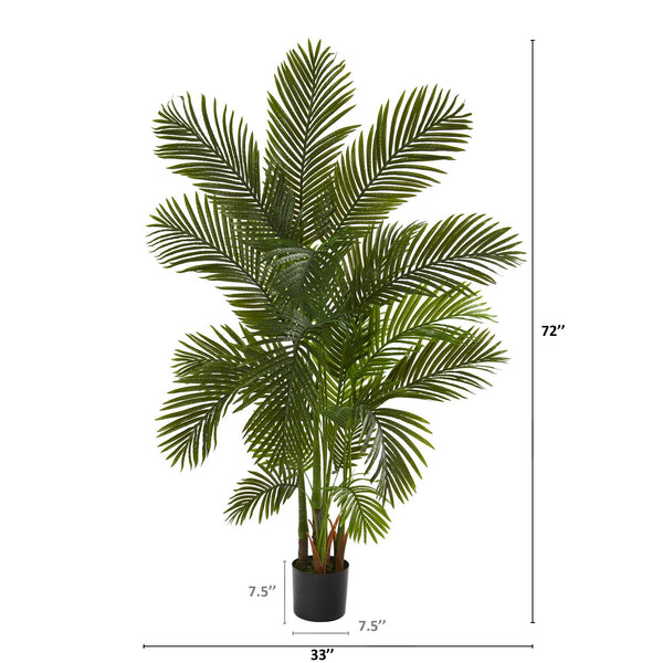 6ft. areca palm real touch tree by ashland 6' Areca Palm Artificial Tree