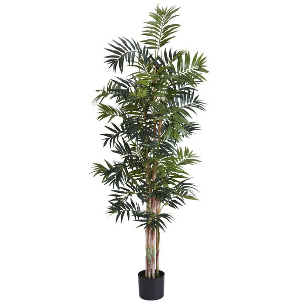 6' Artificial Beige Bamboo Palm Silk Tree