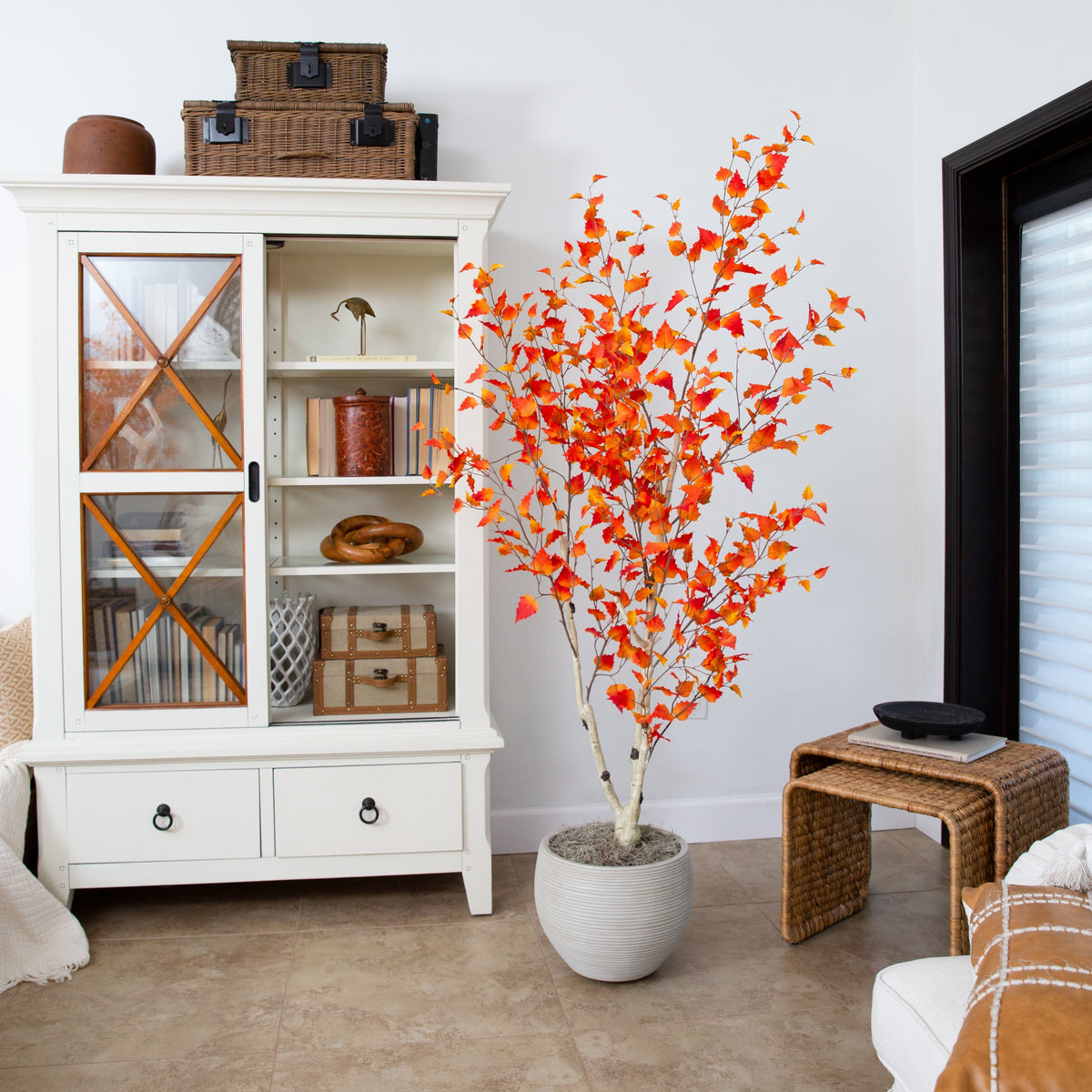 Artificial Fall Trees Fall Faux Trees Nearly Natural