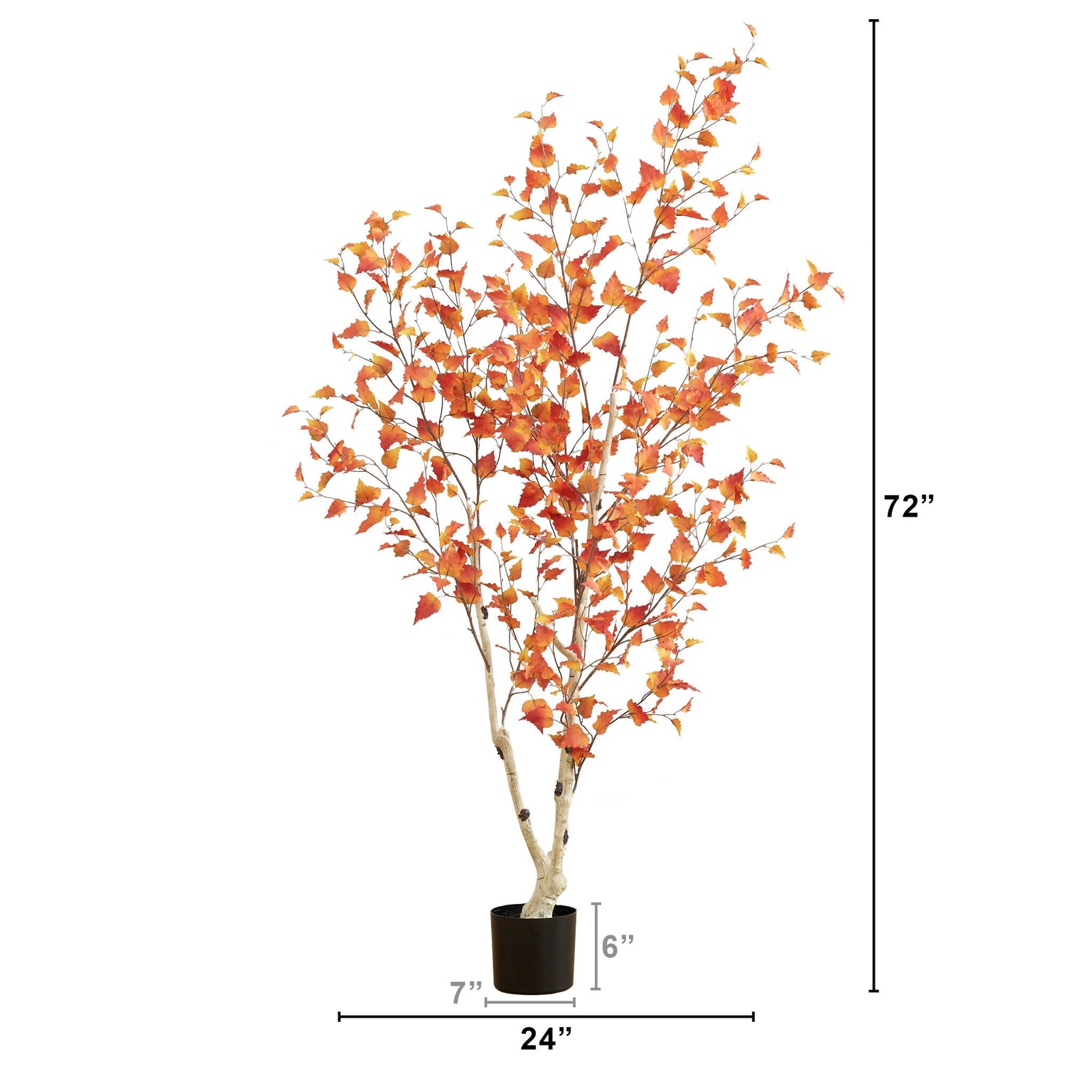 6' Autumn Ficus Artificial Fall Tree