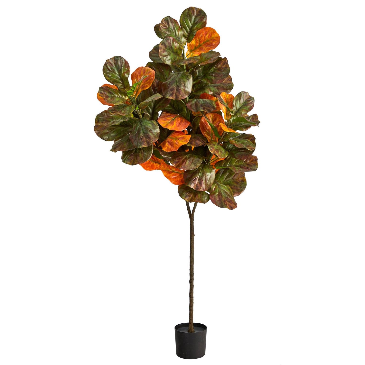 6’ Autumn Fiddle Leaf Artificial Tree