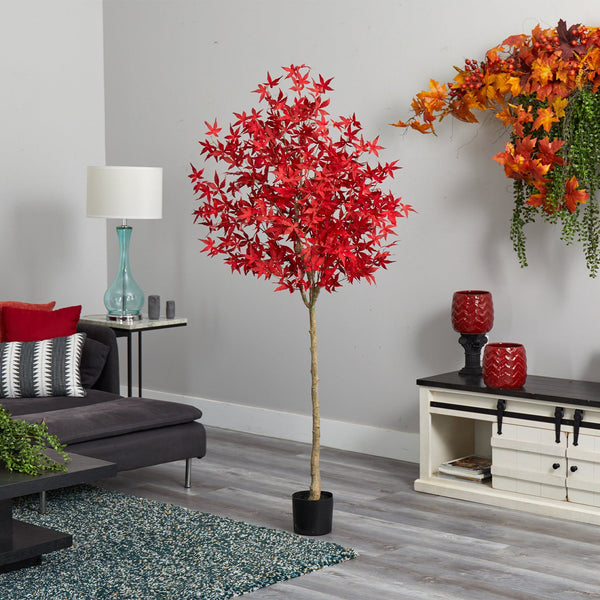 6’ Autumn Maple Artificial Fall Tree