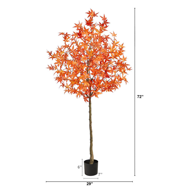 6' Autumn Maple Artificial Tree