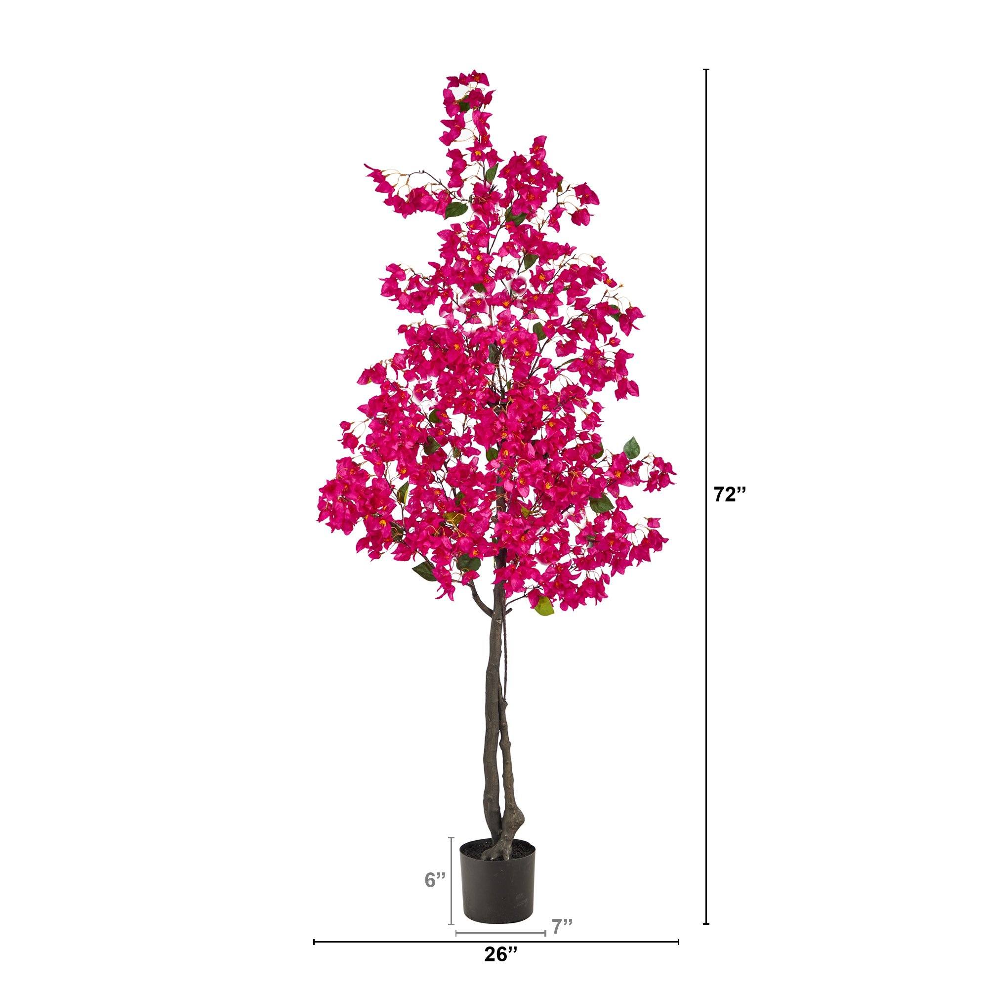 6' Bougainvillea Artificial Tree | Nearly Natural