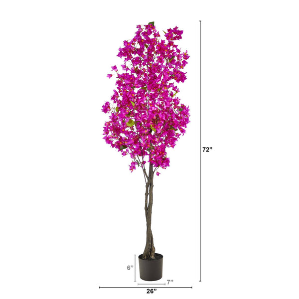 6’ Bougainvillea Artificial Tree