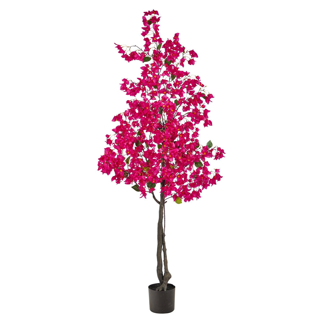pretty plastic plant Nearly Natural 6-Foot Bougainvillea Artificial Tree, Purple