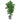 6’ Curvy Parlor Artificial Palm Tree in Handmade Black and White Natural Jute and Cotton Planter