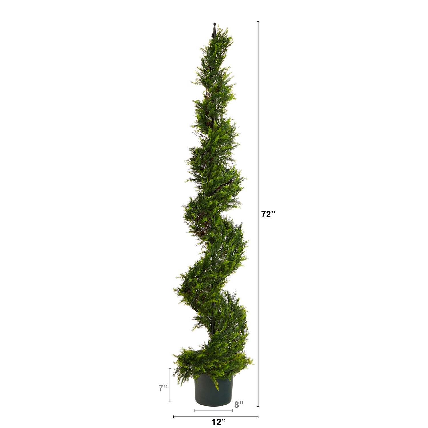 6’ Cypress Spiral Topiary Artificial Tree