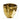 6” Designer Gold Vase