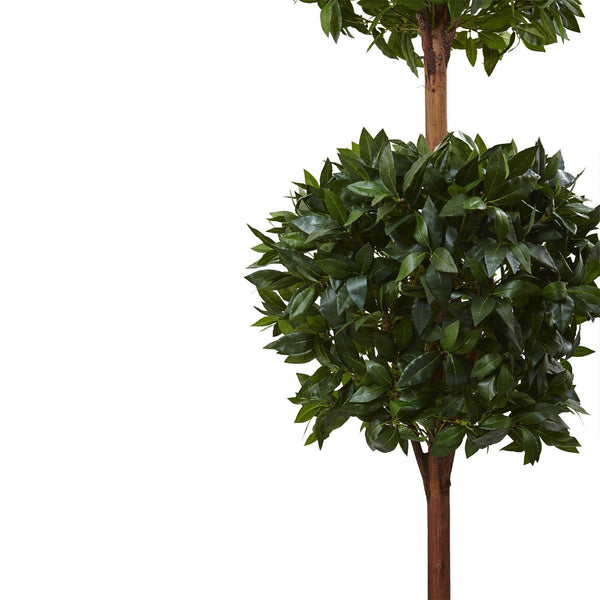 6’ Double Ball Topiary Tree with European Barrel Planter