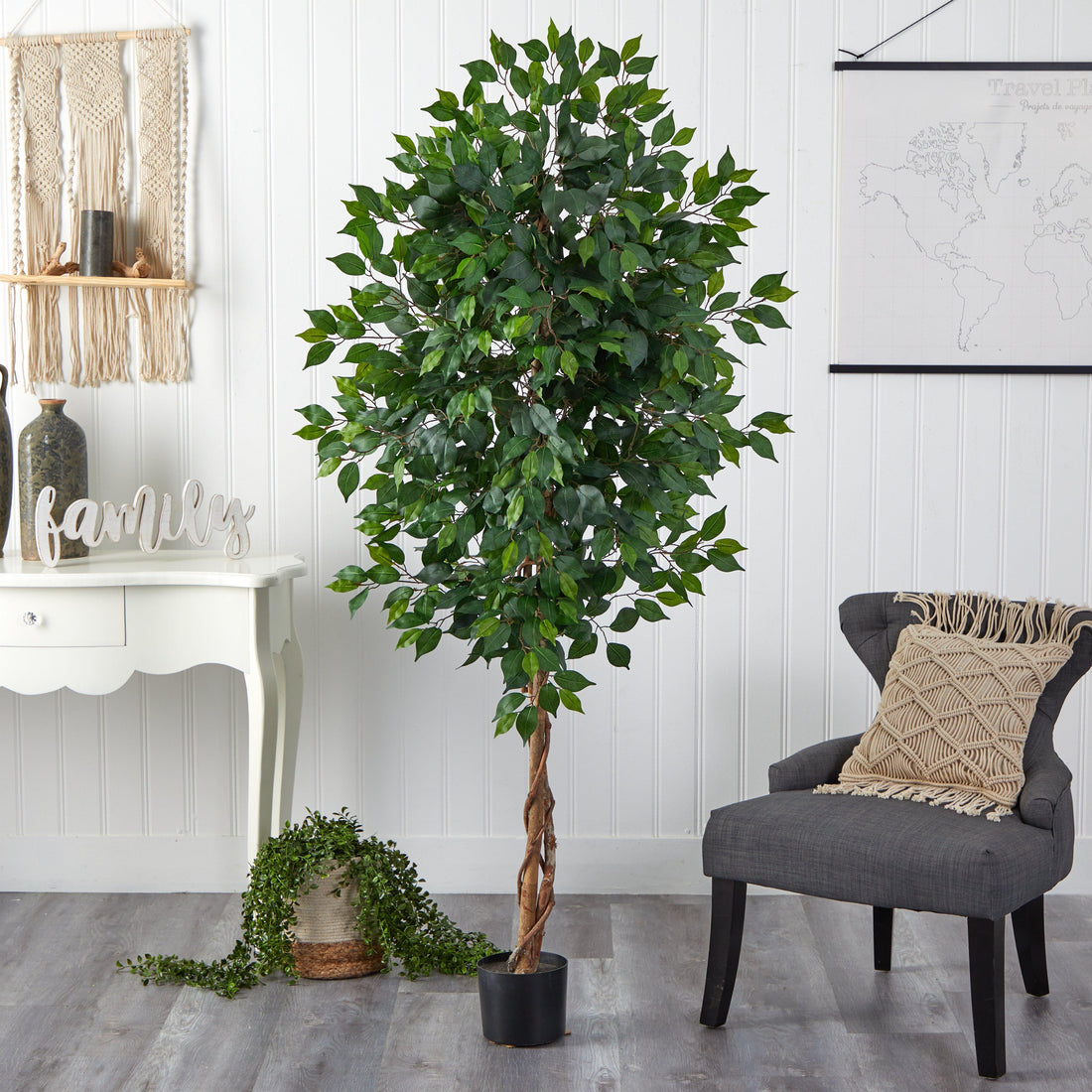 artificial house plants walmart 6' Ficus Artificial Tree
