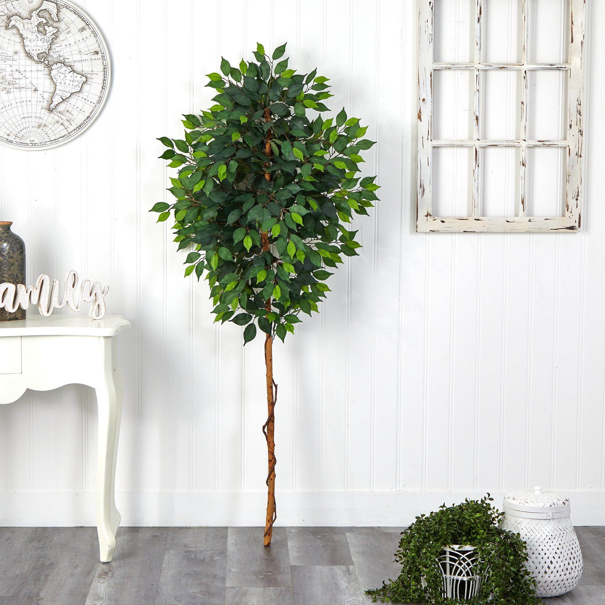 6’ Ficus Artificial Tree (No Pot) | Nearly Natural