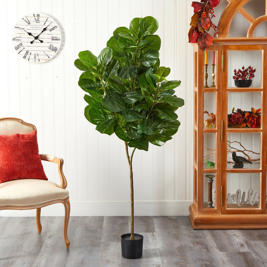 nearly natural 6' fiddle leaf fig tree 6' Fiddle Leaf Fig Artificial Tree