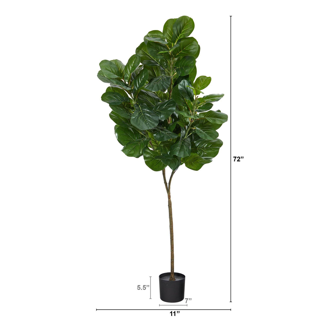 nearly natural 6 fiddle leaf fig tree 6' Fiddle Leaf Fig Artificial Tree
