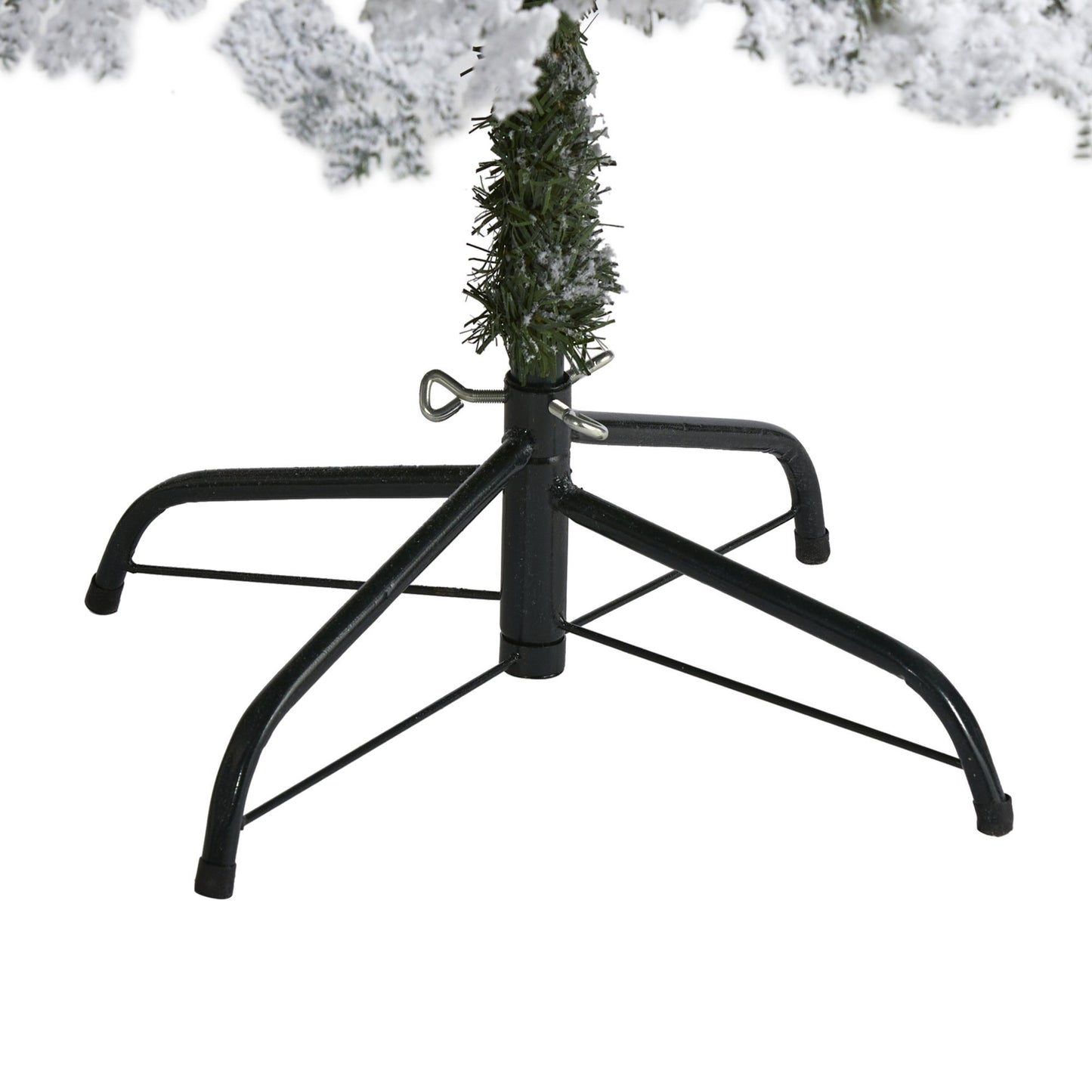 6' Flocked Montana Down Swept Spruce Artificial Christmas Tree with 250