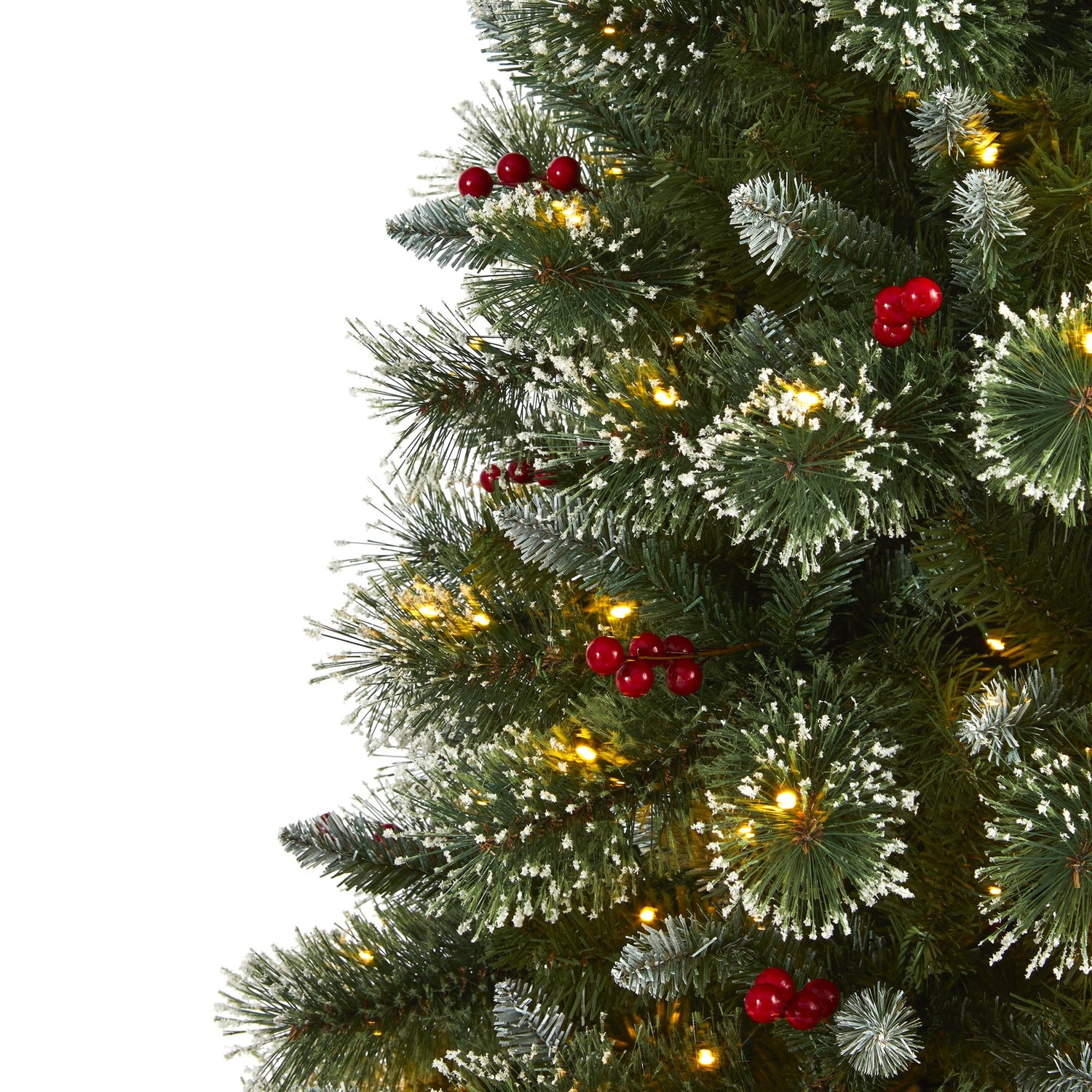 Nearly Natural 9 ft. Frosted Tip Pine Artificial Christmas Tree