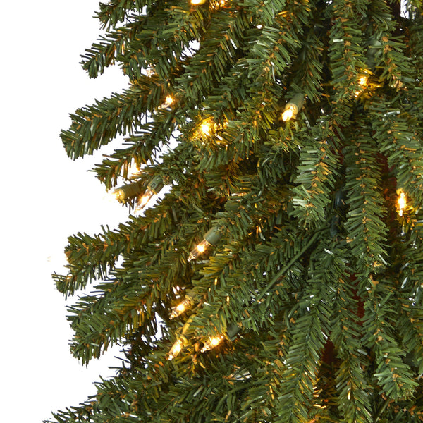 6’ Grand Alpine Artificial Christmas Tree with 300 Clear Lights and 601 Branches on Natural Trunk